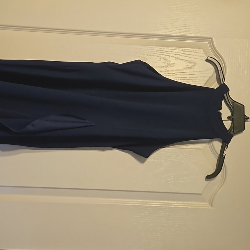 A-Iine Navy Dress